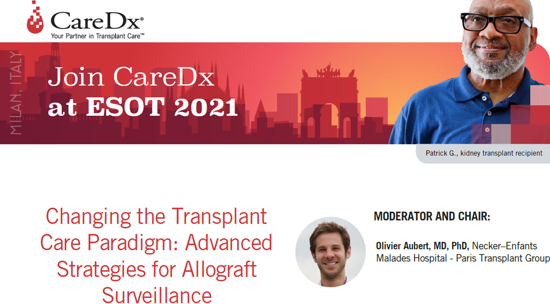 ESOT 2021 – Symposium – Changing the Transplant Care Paradigm Advanced Strategies for Allograft Surveillance